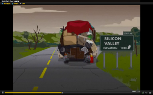 South Park: Randy’s family needs to migrate to Silicon Valley in order to seek for Internet usage.